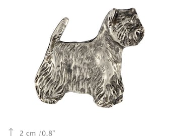 West Highland White Terrier, Poltalloch Terrier Roseneath Terrier, dog pin, limited edition, ArtDog