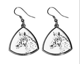 Noriker, collection of earrings with images of purebred horses, unique gift. Collection!