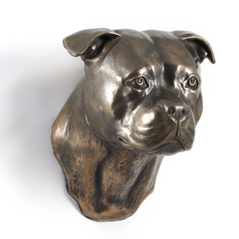 staffordshire bull terrier garden statues