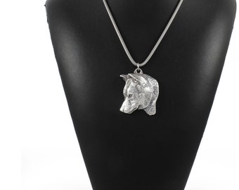 NEW, Shiba Inu, dog necklace, silver cord 925, limited edition, ArtDog