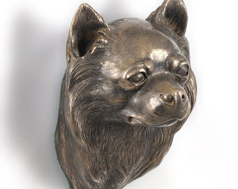 Chihuahua (long haired), dog hanging statue, limited edition, ArtDog