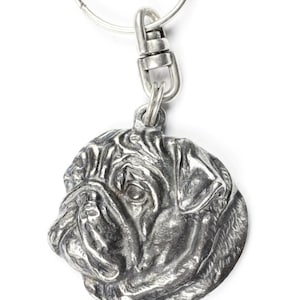 NEW, Pug, dog keyring, key holder, limited edition, ArtDog . Dog keyring for dog lovers