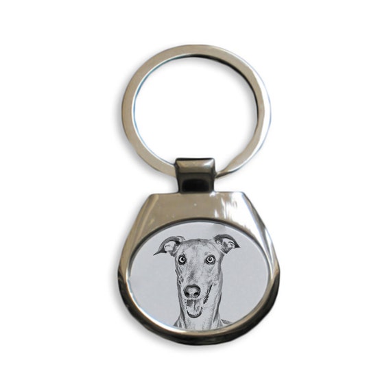 Ashton And Finch Portachiavi In Legno Con Levriero: Regalo Per Amanti Dei Cani, Marrone