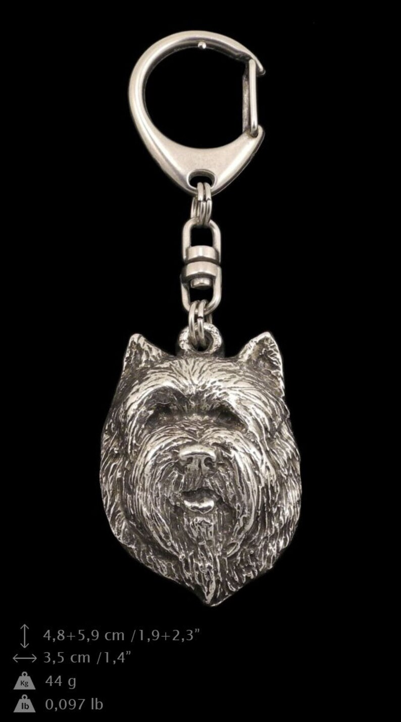 NEW Cairn Terrier front Dog Keyring and Necklace in Etsy