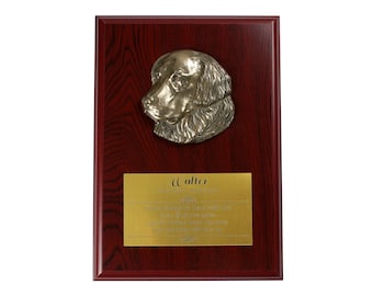 Golden Retriever Memorial Board, Cold Cast Bronze Plaque, Dog Loss Board, Home and Office Decor, Dog Memorial