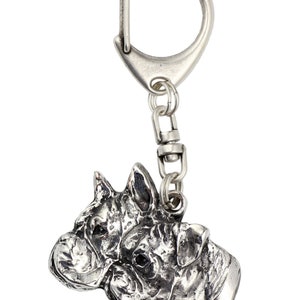 Boxers, dog keyring, keychain, limited edition, ArtDog . Dog keyring for dog lovers