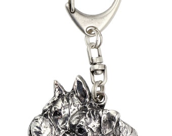 Boxers, dog keyring, keychain, limited edition, ArtDog . Dog keyring for dog lovers