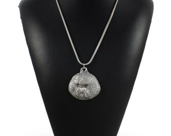 NEW, Bichon, dog necklace, silver chain 925, limited edition, ArtDog