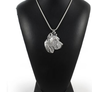 NEW, Presa Canario, Perro de Presa Canario, dog necklace, silver chain 925, limited edition, ArtDog