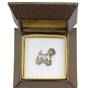 NEW, West Highland White Terrier, dog pin, in casket, limited edition, ArtDog