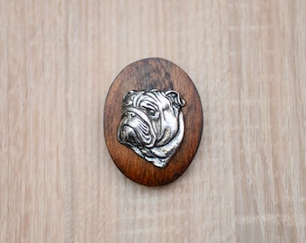 Bulldog, English Bulldog, dog clipring, dog show ring clip/number holder, limited edition, ArtDog