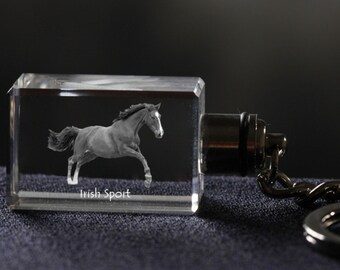 Irish Sport Horse, Horse Crystal Keyring, Keychain, High Quality, Exceptional Gift