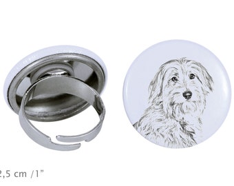 Ring with a dog- Pyrenean Shepherd
