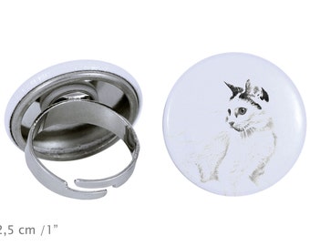 Ring with a cat -Japanese Bobtail