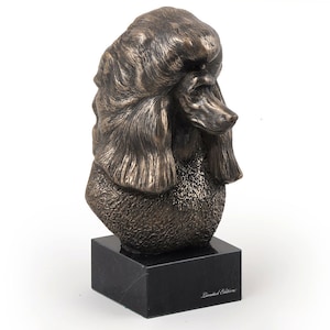 Poodle, dog marble statue, limited edition, ArtDog. Made of cold cast bronze. Solid, perfect gift. Limited edition.