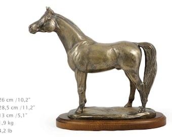 Arabian Horse, horse wooden base statue, limited edition, ArtDog