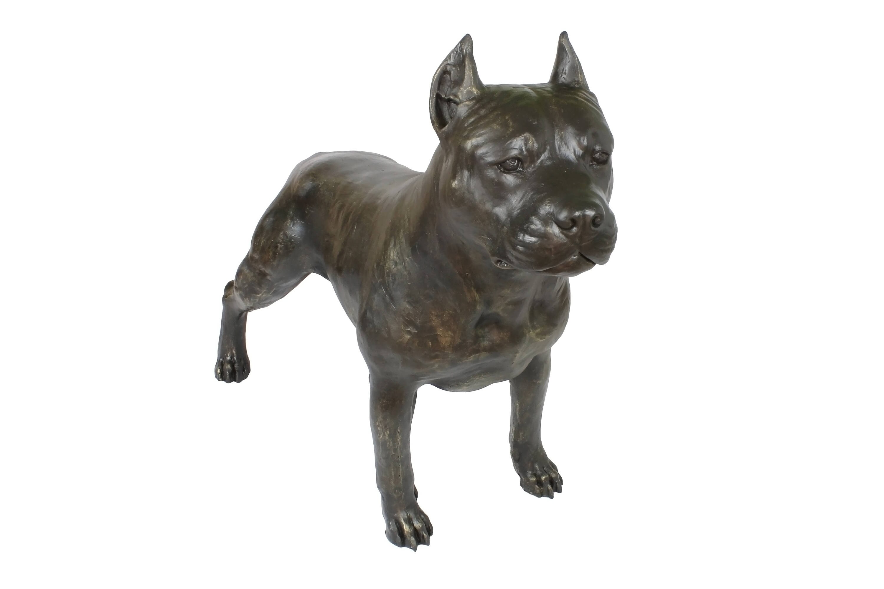 Amstaff American Staffordshire Terrier, dog natural size statue