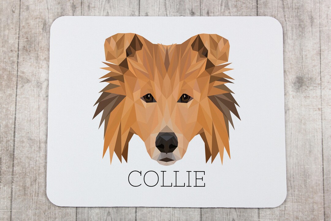 A Computer Mouse Pad With a Collie Dog. A New Collection With the ...