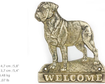 Dog De Bordeaux, dog welcome, hanging decoration, limited edition, ArtDog