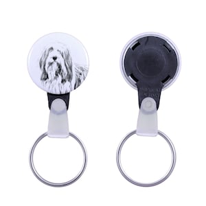 Keyring with a dog -Bearded Collie