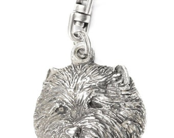 NEW, West Highland White Terrier (oval), Poltalloch Terrier Roseneath Terrier, dog keyring, key holder, limited edition, ArtDog