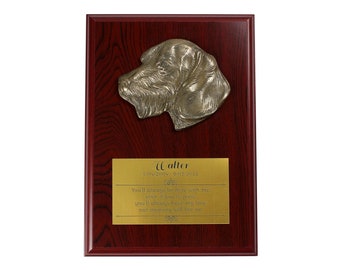 Dachshund Memorial Board, Cold Cast Bronze Plaque, Dog Loss Board, Home and Office Decor, Dog Memorial