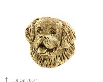 Saint Bernard (head), millesimal fineness 999, dog pin, limited edition, ArtDog
