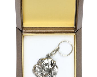 NEW, Bullmastiff, dog keyring, key holder, in casket, limited edition, ArtDog . Dog keyring for dog lovers