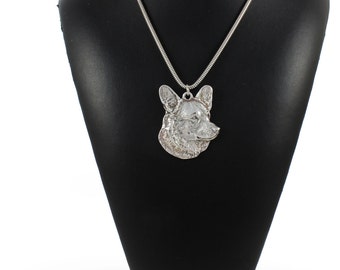 NEW, Welsh Corgi, dog necklace, silver chain 925, limited edition, ArtDog