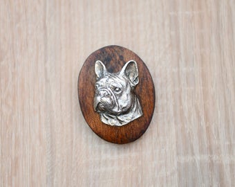 French Bulldog, dog show ring clip/number holder, limited edition, ArtDog