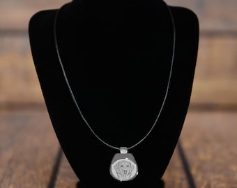 Norsk elghund grigio - NEW collection of necklaces with images of purebred dogs, unique gift, sublimation