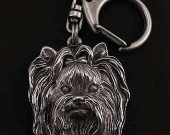 Yorkshire Terrier, Yorkie, dog keyring, keychain, limited edition, ArtDog . Dog keyring for dog lovers