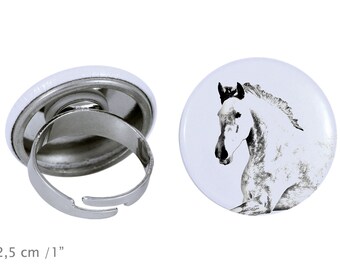 Ring with a horse - Andalusian