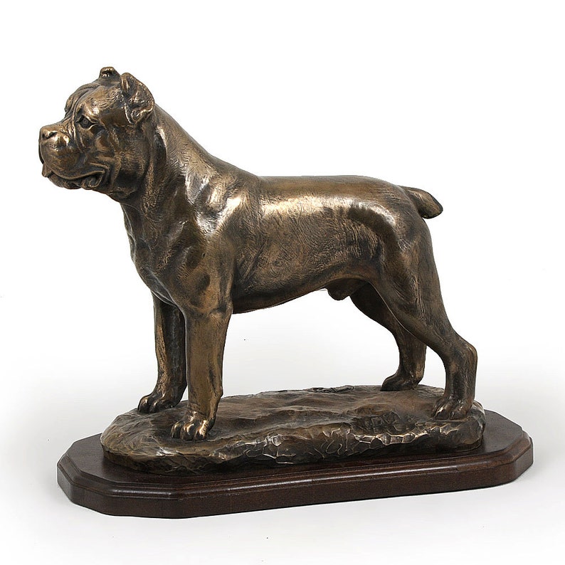 Cane Corso Exclusive Dog Woodenbase Statue Limited Edition Etsy