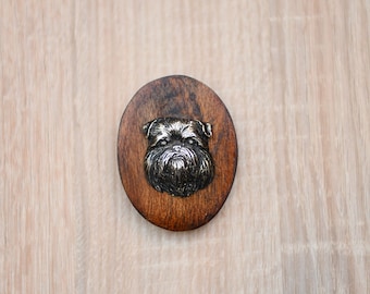 Brussels Griffon, dog show ring clip/number holder, limited edition, ArtDog
