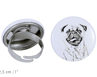 Ring with a dog - Pug