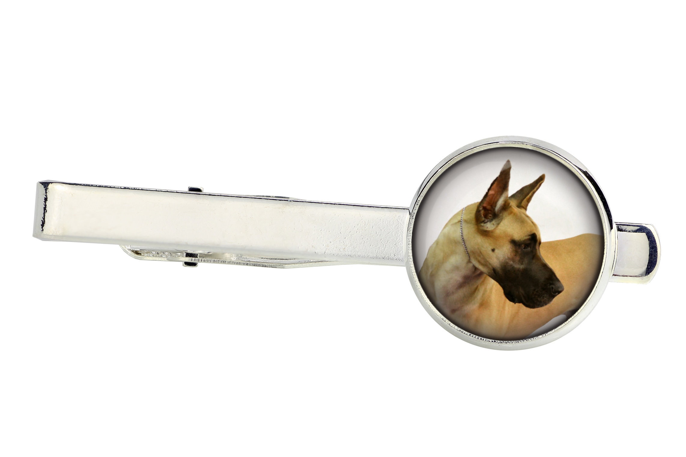 Great Dane Handmade UK Photo jewellery Tie clip for dog lovers Great Dane Handmade UK Photo jewellery Tie clip for dog lovers