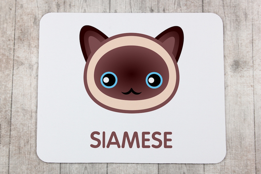 Siamese Computer A Computer Mouse Pad With a Siamese Cat. A New Collection With the Cute ...