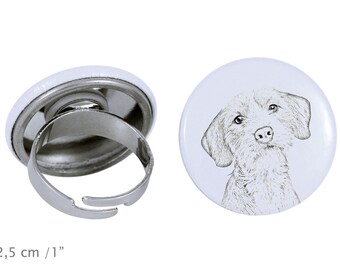 Ring with a dog- Basset Fauve de Bretagne