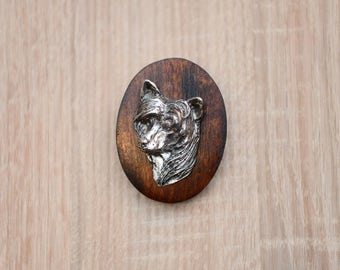 Chinese Crested Dog, dog show ring clip/number holder, limited edition, ArtDog