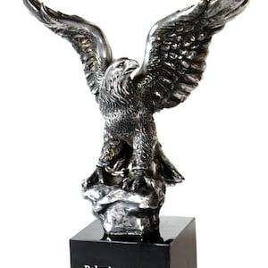 Eagle - sculpture, bronze coated figurine