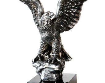 Eagle - sculpture, bronze coated figurine