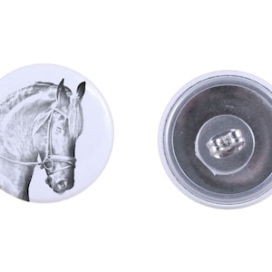 Orecchini con un cavallo - Frisone