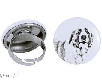 Ring with a dog - St. Bernard