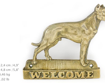 Dogo Argentino, dog welcome, hanging decoration, limited edition, ArtDog