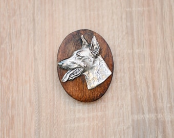 Dobermann, dog show ring clip/number holder, limited edition, ArtDog