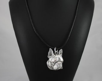 Boston Terrier,  Boston Bull, American Gentlemen, dog necklace, limited edition, ArtDog