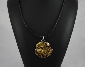 Griffon, millesimal fineness 999, dog necklace, limited edition, ArtDog