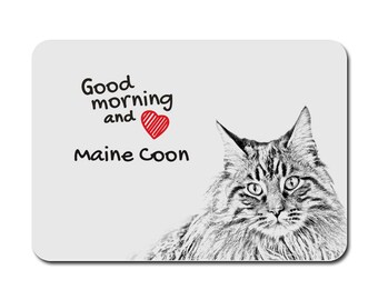 Maine Coon, A mouse pad with the image of a cat. Collection!
