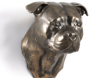 Staffordshire Terrier, dog hanging statue, limited edition, ArtDog